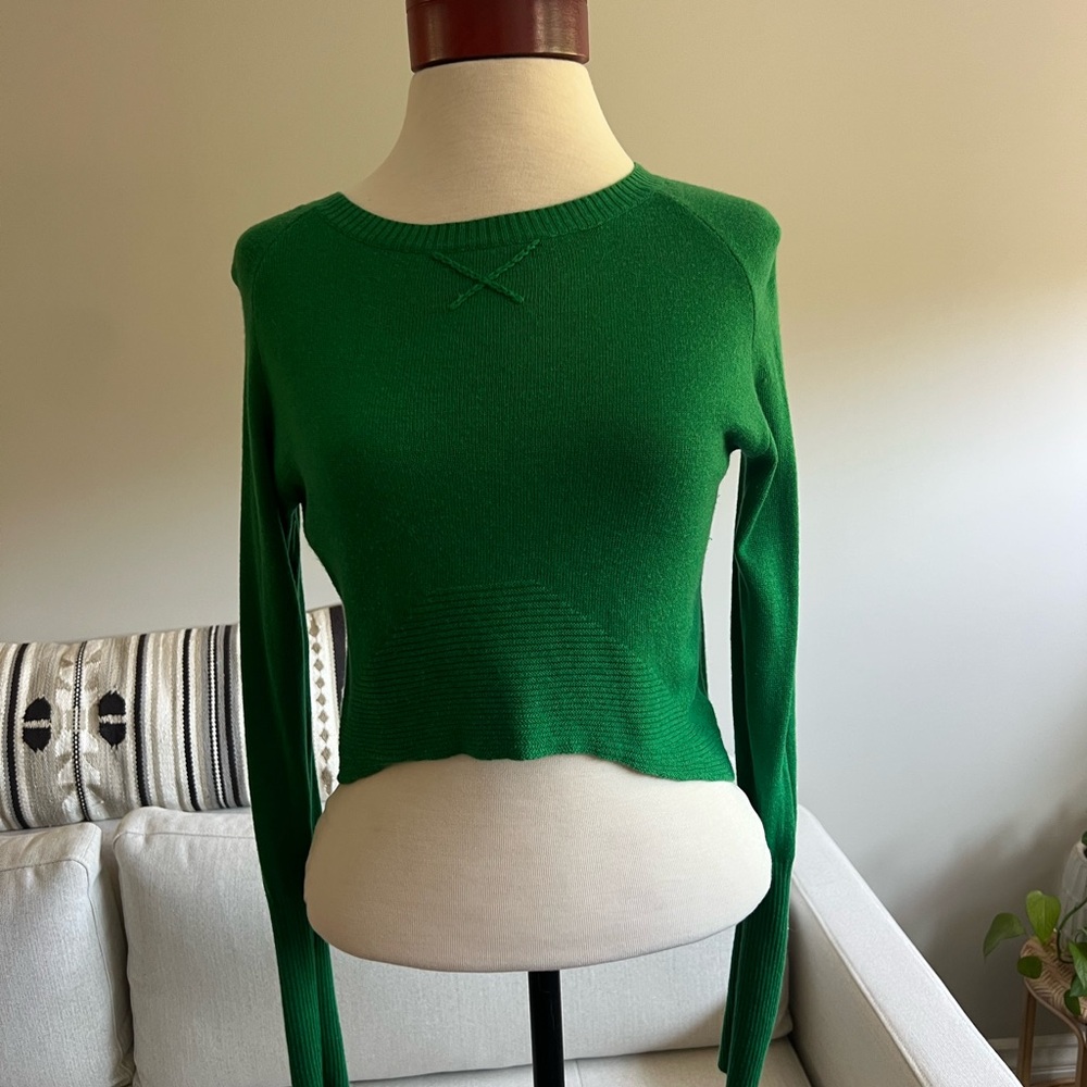 Anthropologie - Yoon Vibrant Green Knit Top